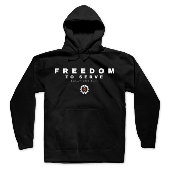 FREEDOM TO SERVE - GALATIANS 5:13 - HOODIE - $QRUXCK$ Thumbnail